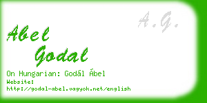 abel godal business card